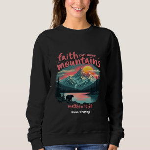 Faith kan flytta berg Matthew 17:20 Bible Verse T Shirt