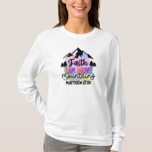 Faith kan flytta berg Matthew 17:20 T Shirt