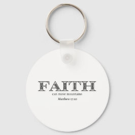 Faith kan flytta berg Matthew 17 Nyckelring