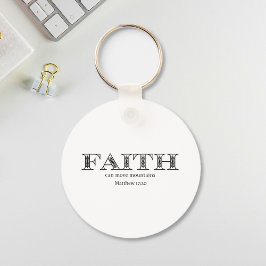 Faith kan flytta berg Matthew 17 Nyckelring