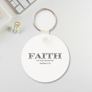 Faith kan flytta berg Matthew 17 Nyckelring