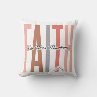 Faith kan flytta berg Pillow Kudde