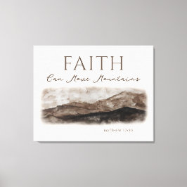Faith kan flytta berg Rocky Ligcape Canvastryck