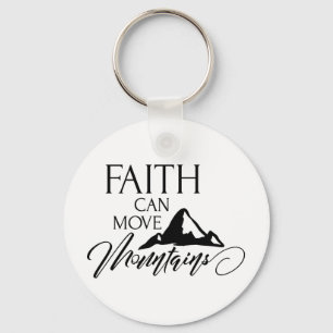 Faith kan flytta bergarnas inspirationstangentkedj nyckelring