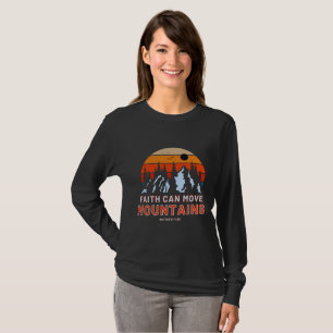 Faith kan flytta bergen Bibelkvinnor T Shirt