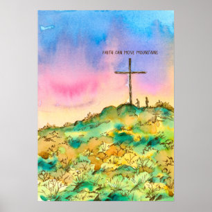 Faith kan flytta bergen i Kor inspiration Poster