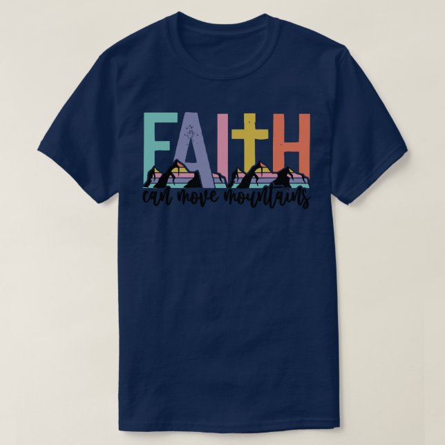Faith kan flytta bergen Manar Womens Kids T Shirt (Design framsida)