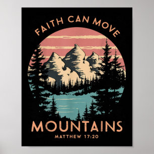 Faith kan flytta bergens Religiösa Christian Campi Poster
