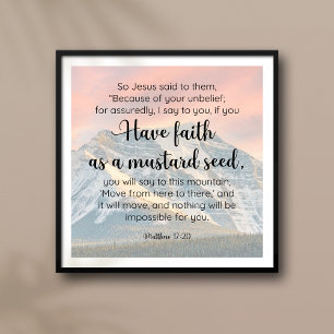 Faith kan flytta bergskript poster