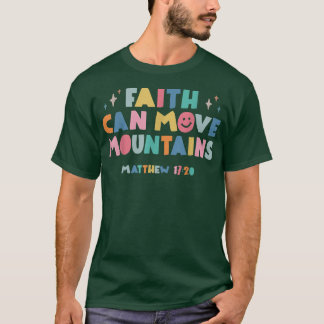 Faith kan flytta det kristna Trendiget Bible Ve T Shirt