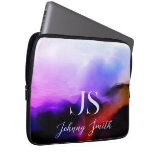 Faith kan göra Miracles till Cliff Monogram Laptop Fodral