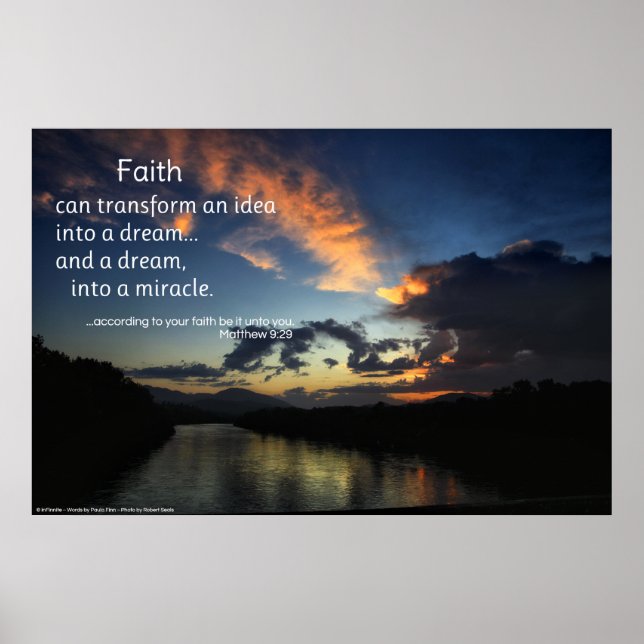 Faith kan omvandla..inspirerande poster (Framsidan)