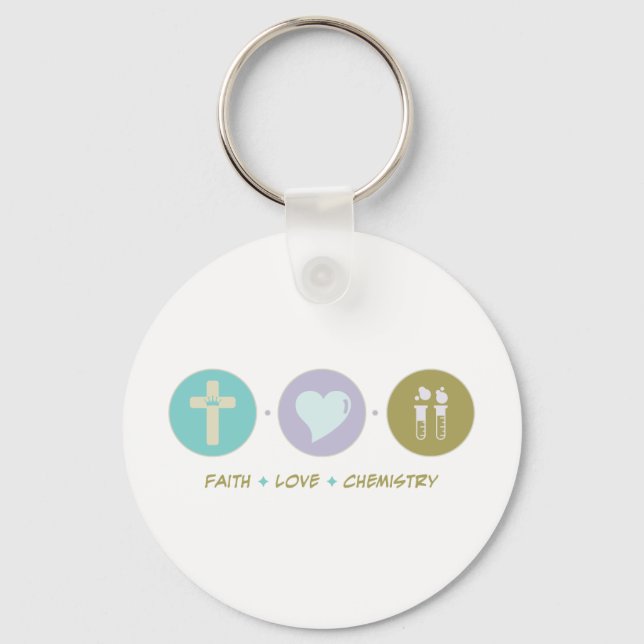Faith Kärlek Chemistry Nyckelring (Framsida)