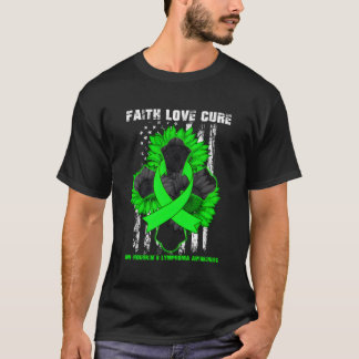 Faith Kärlek Cure Non-Hodgkins Lymphoma Christian  T Shirt