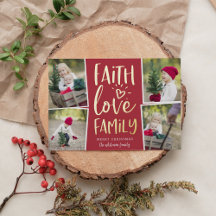 Faith Kärlek Family | Fotokollage