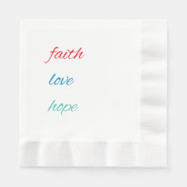FAITH, KÄRLEK, HOPE PAPPERSSERVETT