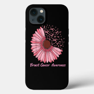 Faith Kärlek Hope Rosa daisy Flower Breast Cancer