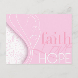 Faith Kärlek Hope Vykort