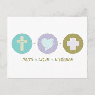 Faith Kärlek Nursing Vykort