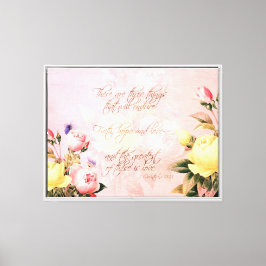 Faith, Kärlek och Hope Ro Canvastryck