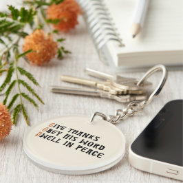 Faith Keychain – GOD & AMEN Thanksgiving Gift