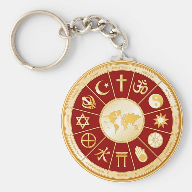 Faith Keychain-världen Nyckelring (Framsidan)
