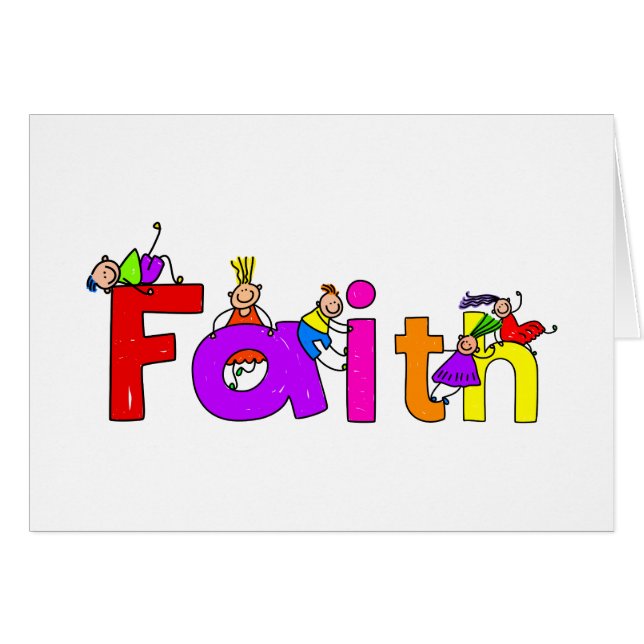 Faith Kids Hälsningskort (Framsidan Horizontal)