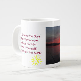 Faith Kopp Jumbo Mugg 20 Oz stora keramiska kaffe 