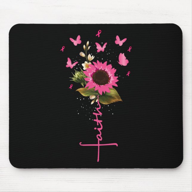 Faith Kor Breast Cancer Awareness Christian Gift Musmatta (Framsidan)
