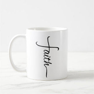 Faith Kor Christian Black Kaffemugg