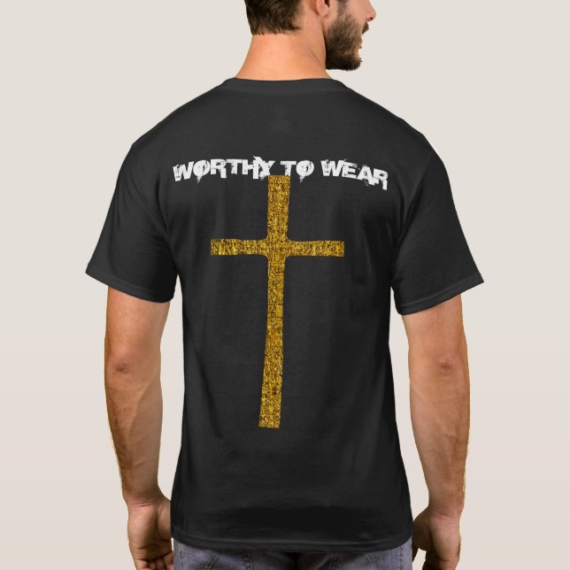 Faith Kor Guld - värd för Bära T Shirt (Baksida)