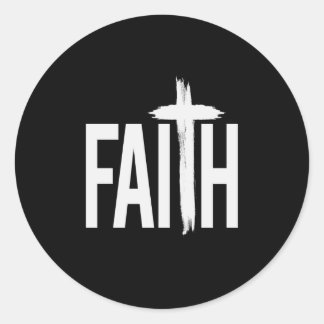Faith Kor Jesus Bible Runt Klistermärke