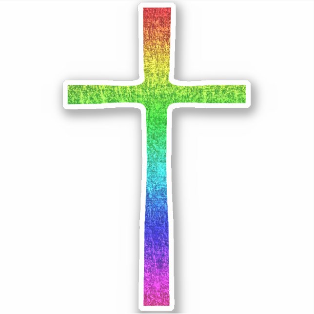 Faith Kor Rainbow Klistermärken (Framsida)