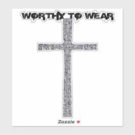 Faith Kor Silver - värd för Bära Klistermärken