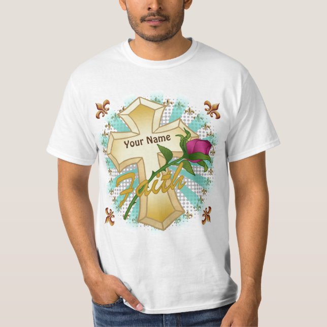 Faith Kristet Kors t-shirt  (Framsida)