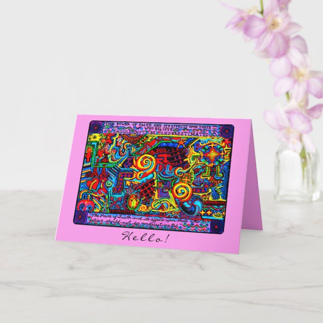 Faith La Fuerza de la Fe Hejs makt Kort (Orkide)