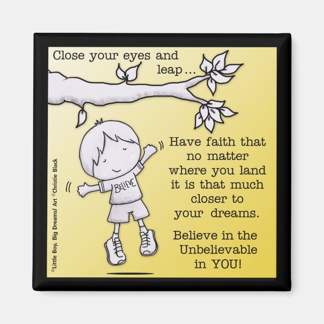 Faith-läder Magnet (Framsidan)