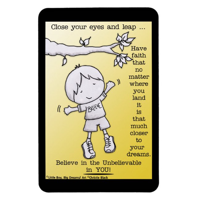 Faith-läder Magnet (Vertikal)