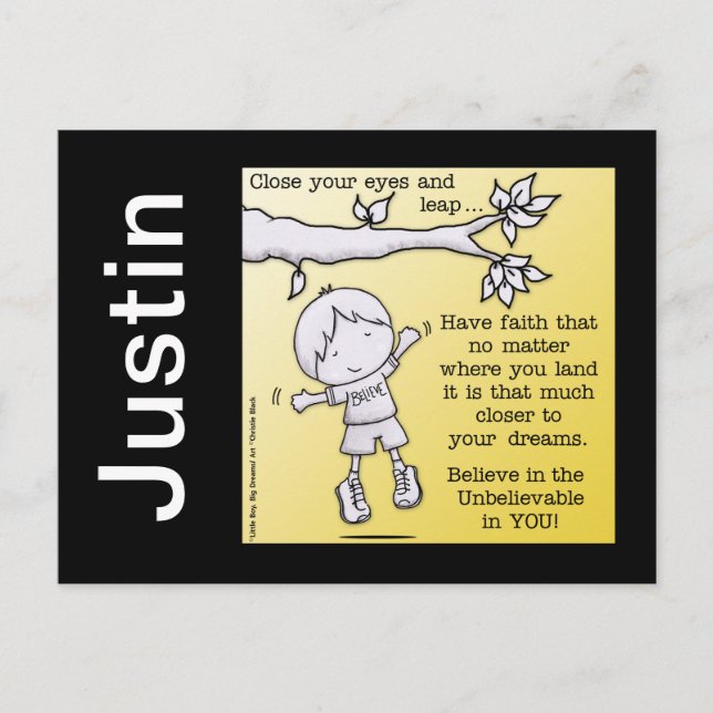 Faith-läder Vykort (Framsida)