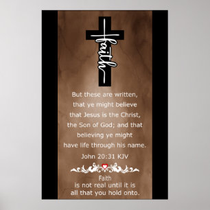 Faith Life through Jesus Namn Poster