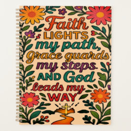 Faith Lights My Path Christian Art - Inspirational
