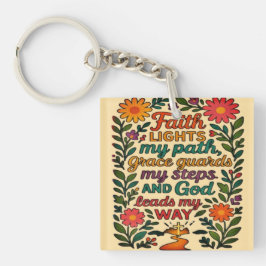 Faith Lights My Path Christian Art - Inspirational