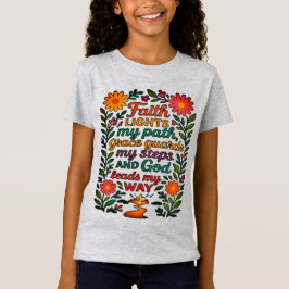 Faith Lights My Path Christian Art - Inspirational T Shirt