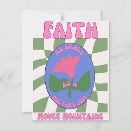 Faith lika liten som en senap/kristen julkort