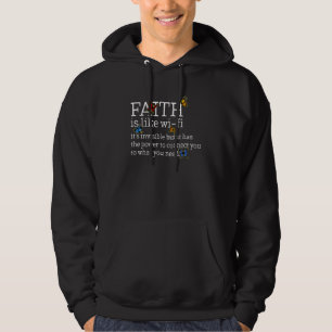 Faith like WiFi Christian Religiösa Mor Far Hoodie
