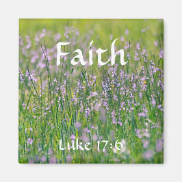 Faith Luke-blommor 17:6 Wildblomstermagnet Magnet