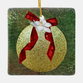 Faith Magnolia Flower jul Ornament
