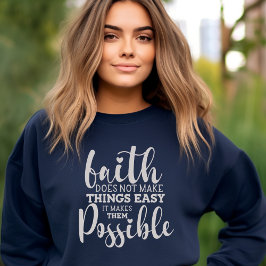Faith Makes Sak Möjlig kristen T Shirt