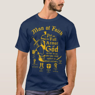 Faith-man, sätt på Guds Fullt, Kristus T Shirt
