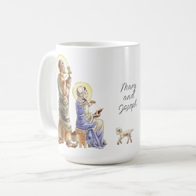 Faith Mary och Joseph Kaffemugg (Framsida vänster)